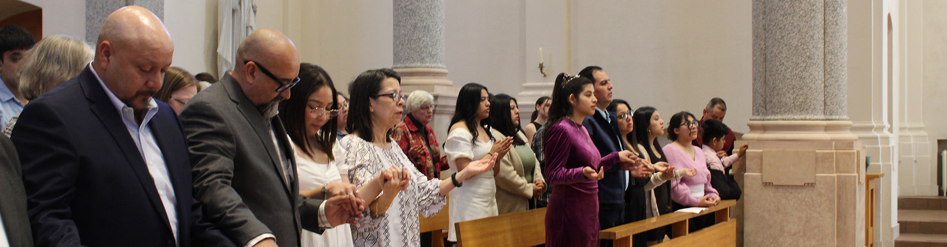 People praying in CSB church