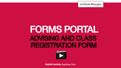Informational Video about Advising and Registration Form