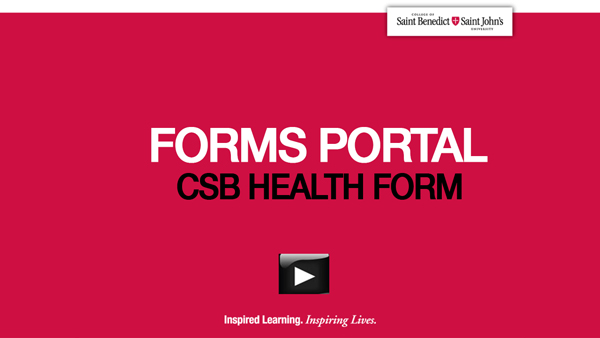 Forms Portal CSB Health Form