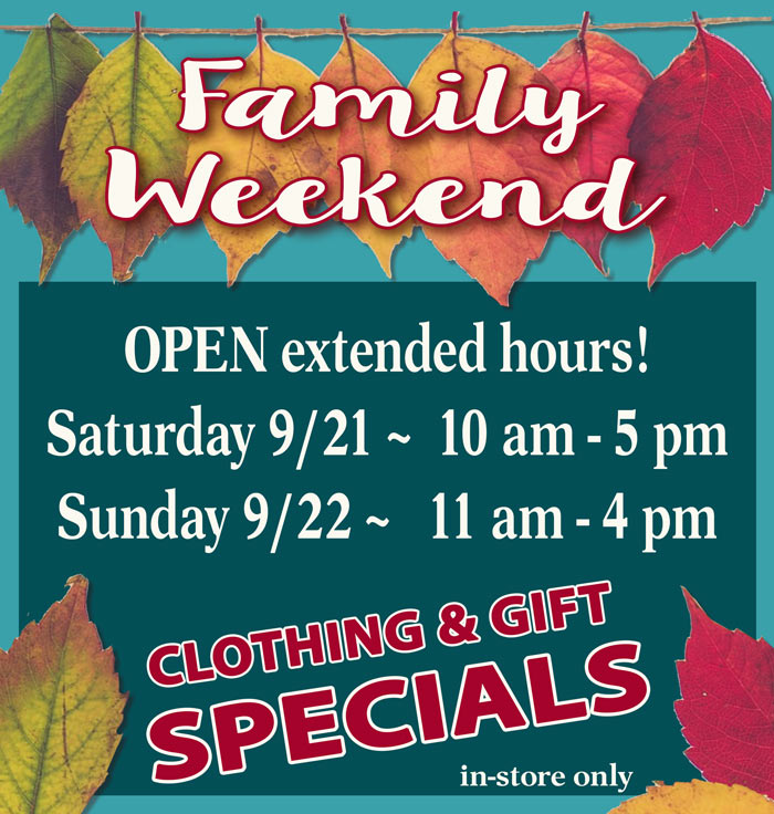Family Weekend at the Bookstores CSB/SJU