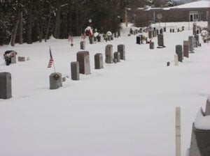 NW end of the St. Joseph Parish cemetery
