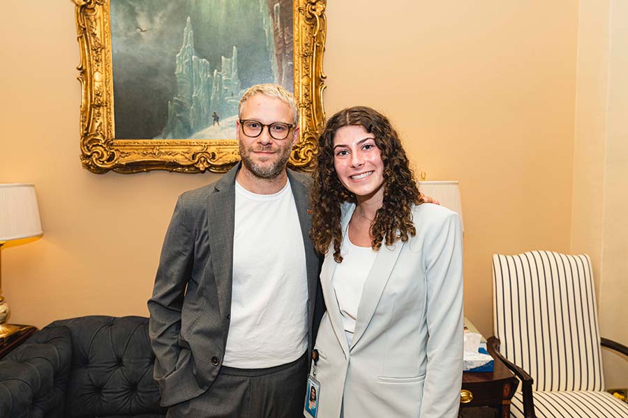 Abbey and Seth Rogen