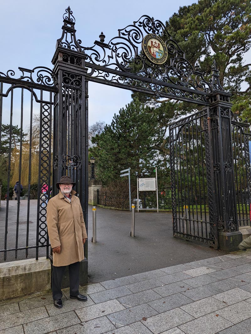 Dr. Richard Ice at the gate to University College Cork
