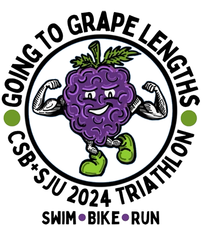 Going to Grape Lengths 2024 triathlon logo