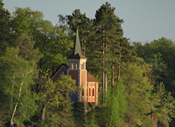 Chapel view from lake