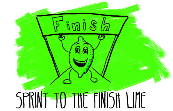 sprint to the finish lime