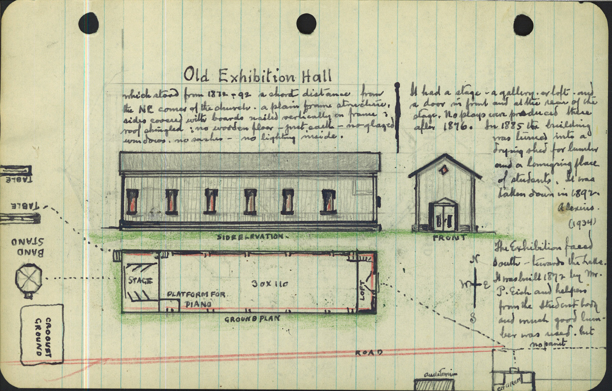 Exhibition Hall drawing