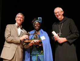 Bill Cahoy, Wangari Maathai, Abbot John Klassen, OSB