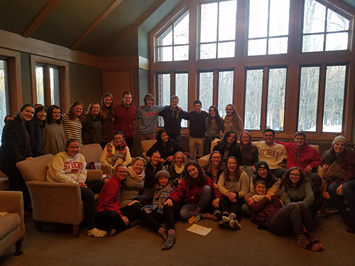 Bonner Students at the Mid Year retreat 2018