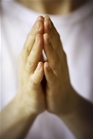 Two hands together in a praying position