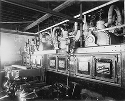 Interior of the Boiler room. Shows the 4 boilers of the former Power Plant.