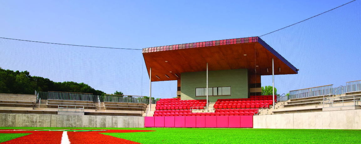 The Becker Park and Lynch Plaza baseball facilities on the SJU campus