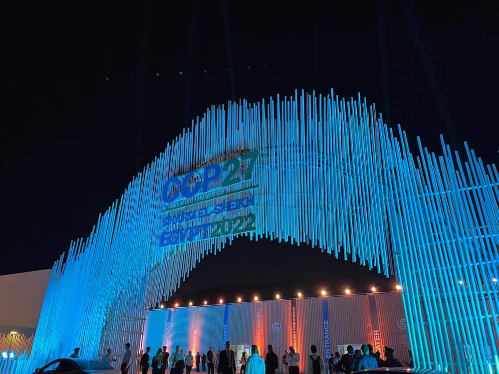 COP 27 entrance