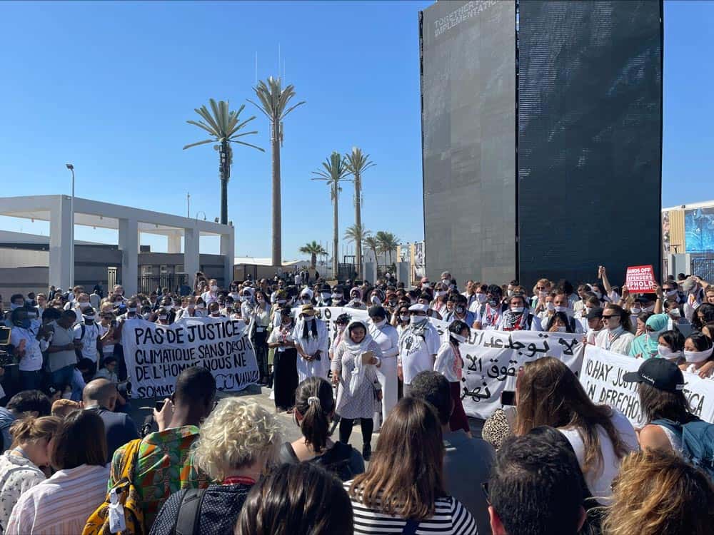 Demonstration at COP 27